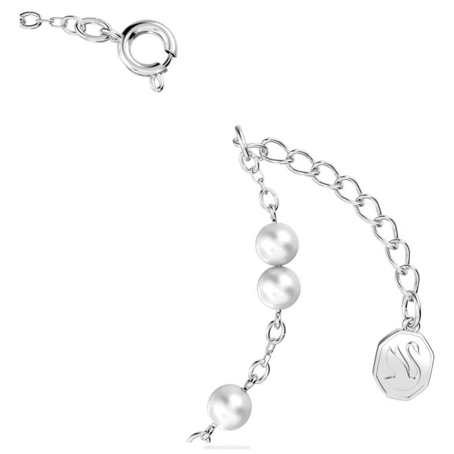 Swarovski DV4B507 gioielleria pavè, stella, bianco, rodiato braccialetto stella