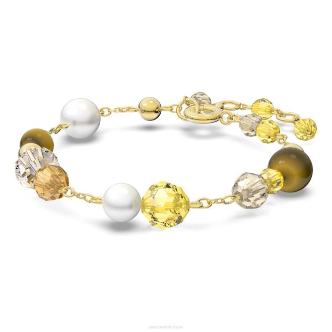 Swarovski DV4B509 gioielleria multicolore, placcato color oro braccialetto somnia