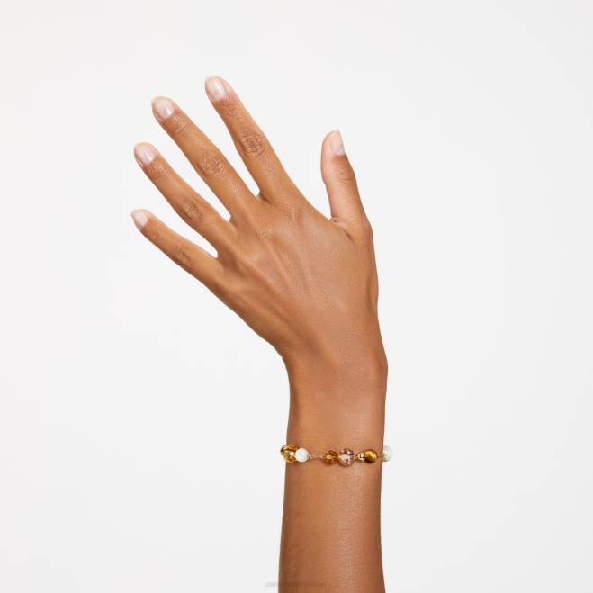 Swarovski DV4B509 gioielleria multicolore, placcato color oro braccialetto somnia