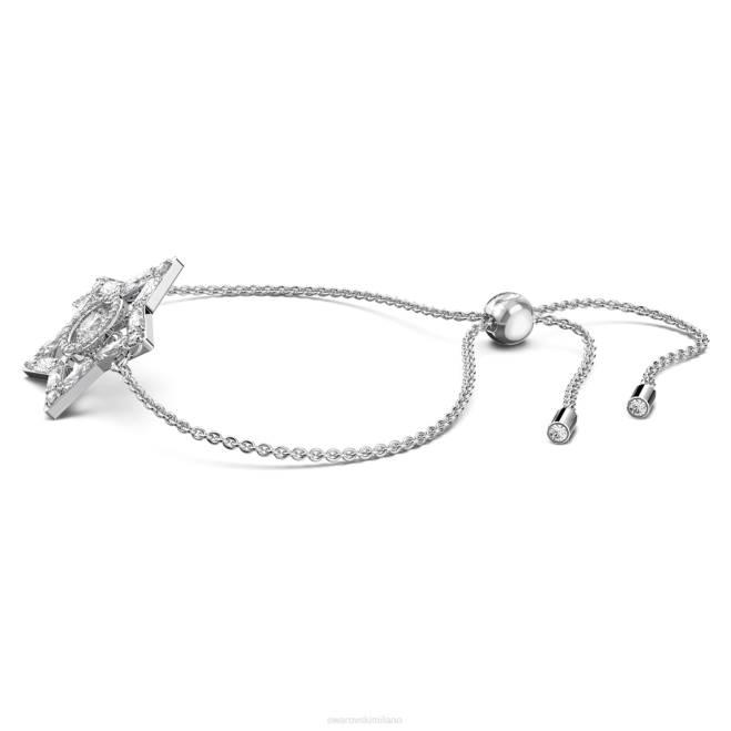 Swarovski DV4B513 gioielleria tagli misti, stella, bianco, rodiato braccialetto stella