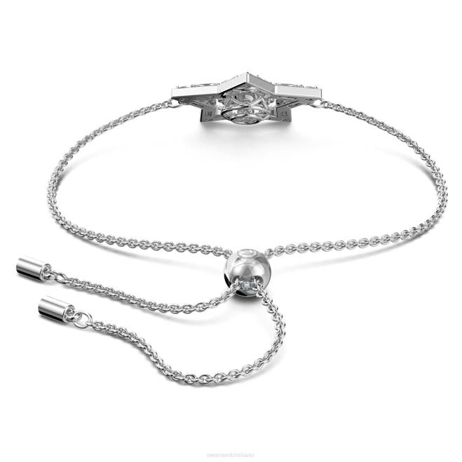 Swarovski DV4B513 gioielleria tagli misti, stella, bianco, rodiato braccialetto stella