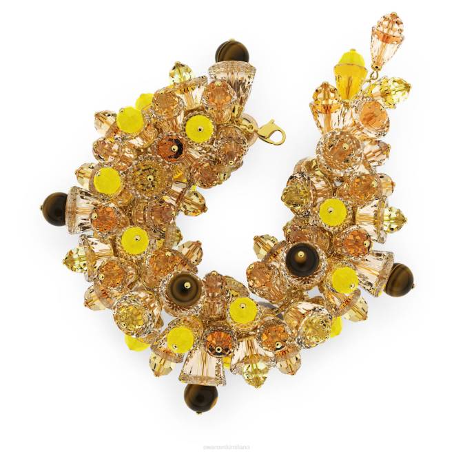 Swarovski DV4B514 gioielleria di tendenza, multicolore, placcato color oro braccialetto somnia