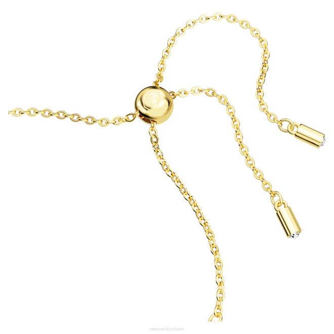 Swarovski DV4B516 gioielleria farfalla, multicolore, placcato color oro braccialetto idilliaco