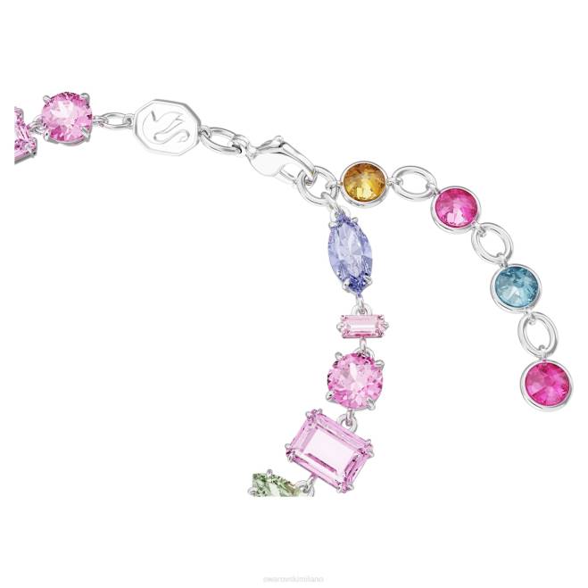 Swarovski DV4B522 gioielleria tagli misti, multicolori, rodiati braccialetto gemma