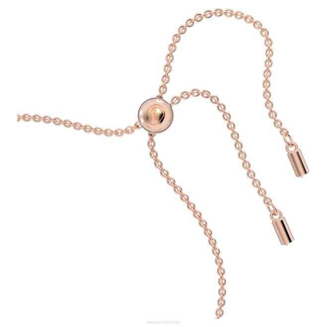 Swarovski DV4B525 gioielleria cuore, bianco, placcato tonalità oro rosa un braccialetto