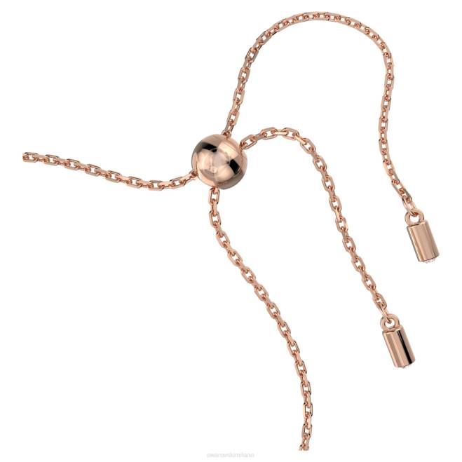 Swarovski DV4B528 gioielleria taglio aquilone, stella, bianco, placcato tonalità oro rosa braccialetto stella
