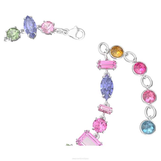 Swarovski DV4B535 gioielleria tagli misti, multicolori, rodiati braccialetto gemma