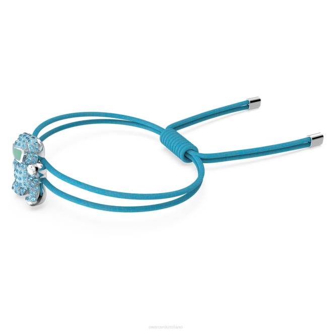 Swarovski DV4B538 gioielleria orso, blu, placcato rodio braccialetto di orsacchiotto