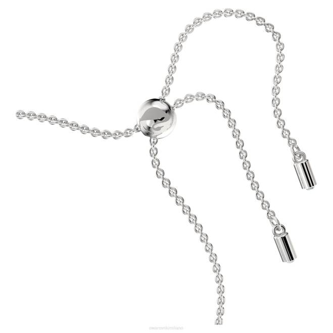 Swarovski DV4B539 gioielleria taglio rotondo, blu, placcato rodio braccialetto exalta