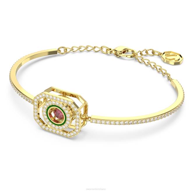 Swarovski DV4B515 gioielleria multicolore, placcato color oro braccialetto alea