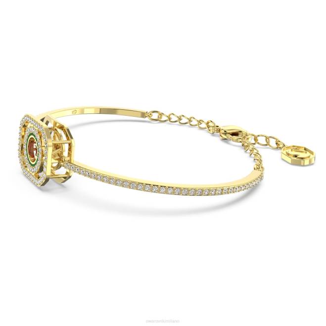Swarovski DV4B515 gioielleria multicolore, placcato color oro braccialetto alea