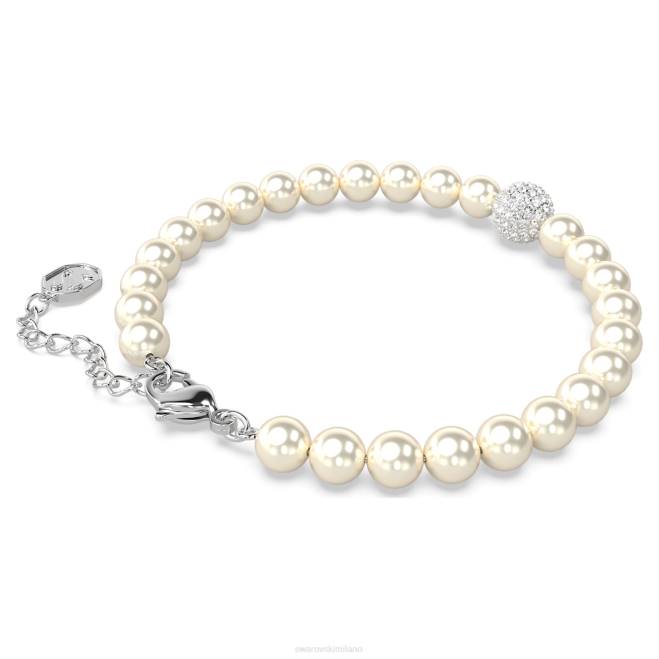 Swarovski DV4B518 gioielleria bianco, rodiato filo remixato