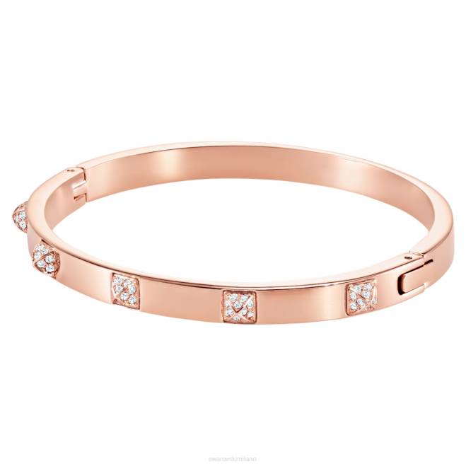 Swarovski DV4B594 gioielleria finitura bianca, tonalità oro rosa braccialetto tattico
