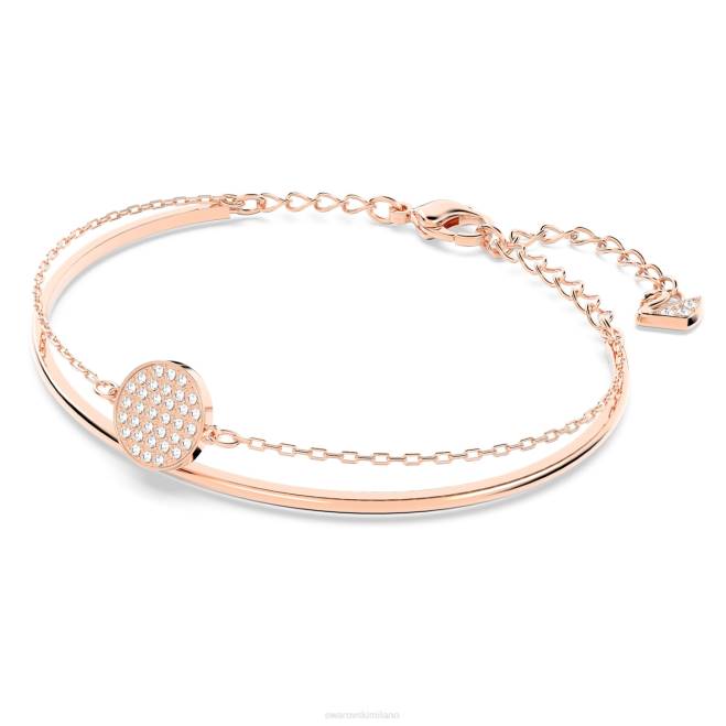 Swarovski DV4B597 gioielleria bianco, placcato color oro rosa braccialetto allo zenzero