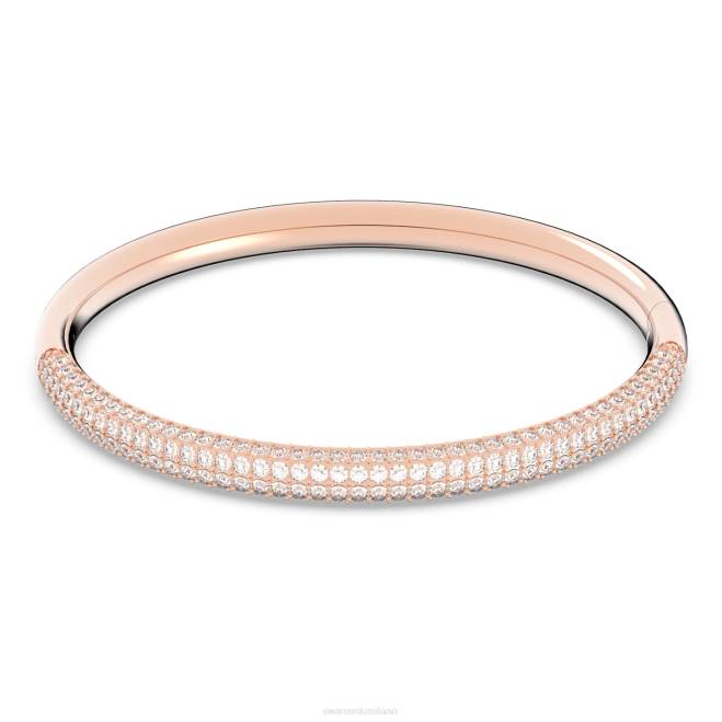 Swarovski DV4B599 gioielleria finitura bianca, tonalità oro rosa braccialetto di pietra
