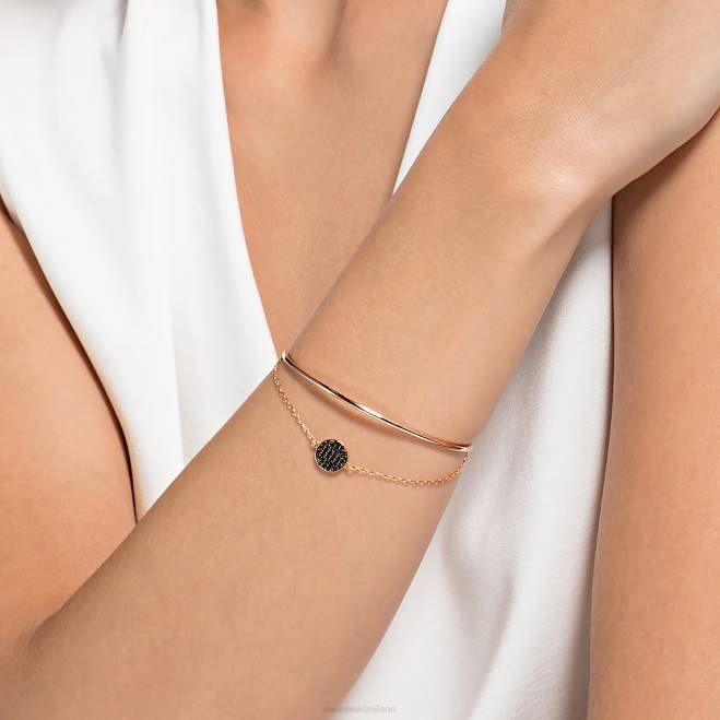 Swarovski DV4B605 gioielleria grigio, placcato tonalità oro rosa braccialetto allo zenzero