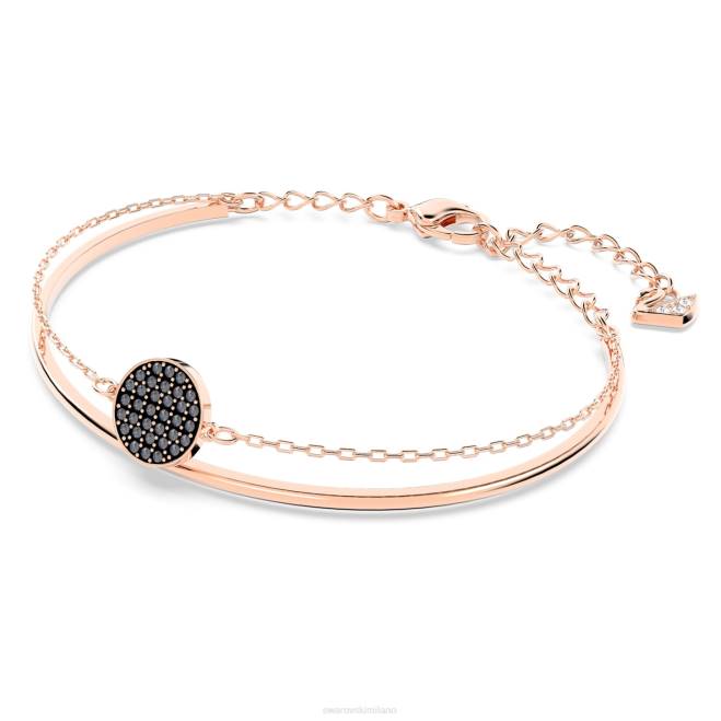 Swarovski DV4B605 gioielleria grigio, placcato tonalità oro rosa braccialetto allo zenzero