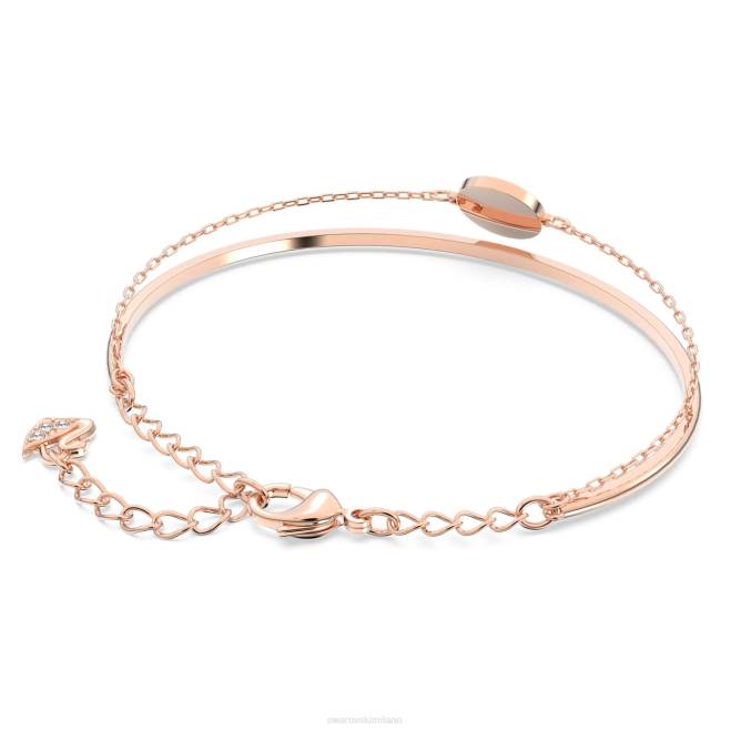 Swarovski DV4B605 gioielleria grigio, placcato tonalità oro rosa braccialetto allo zenzero