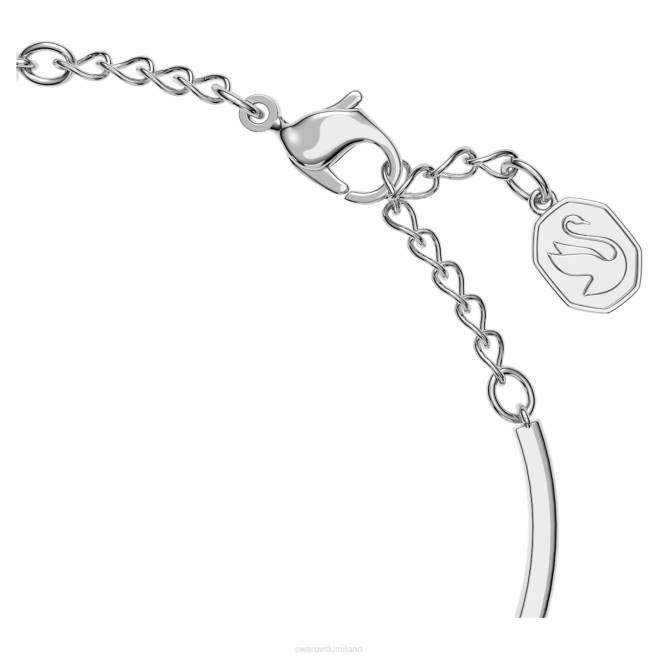 Swarovski DV4B607 gioielleria tagli misti, fiore, bianco, rodiato braccialetto Gema