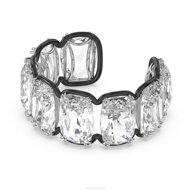 Swarovski DV4B616 gioielleria cristalli fluttuanti oversize, bianco, finitura metallo misto bracciale Harmonia