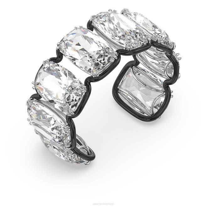 Swarovski DV4B616 gioielleria cristalli fluttuanti oversize, bianco, finitura metallo misto bracciale Harmonia