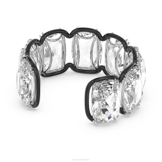 Swarovski DV4B616 gioielleria cristalli fluttuanti oversize, bianco, finitura metallo misto bracciale Harmonia