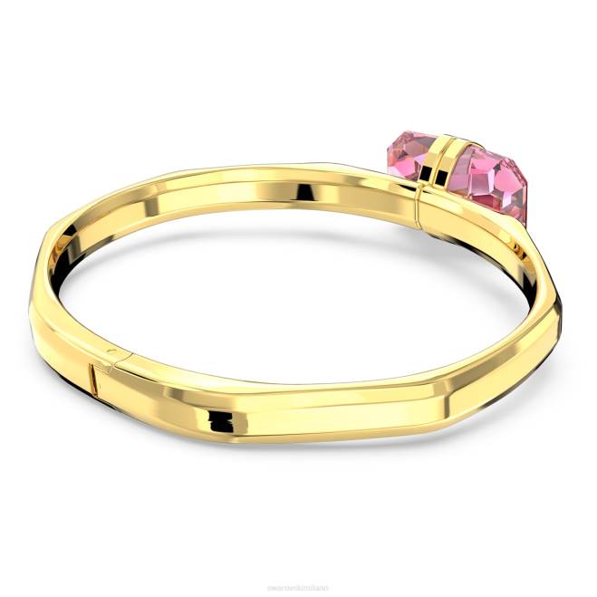 Swarovski DV4B617 gioielleria chiusura magnetica, rosa, placcato color oro braccialetto lucente