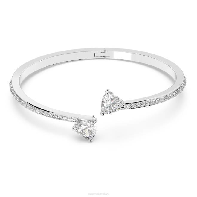 Swarovski DV4B620 gioielleria cuore, bianco, placcato rodio attirare il braccialetto dell'anima
