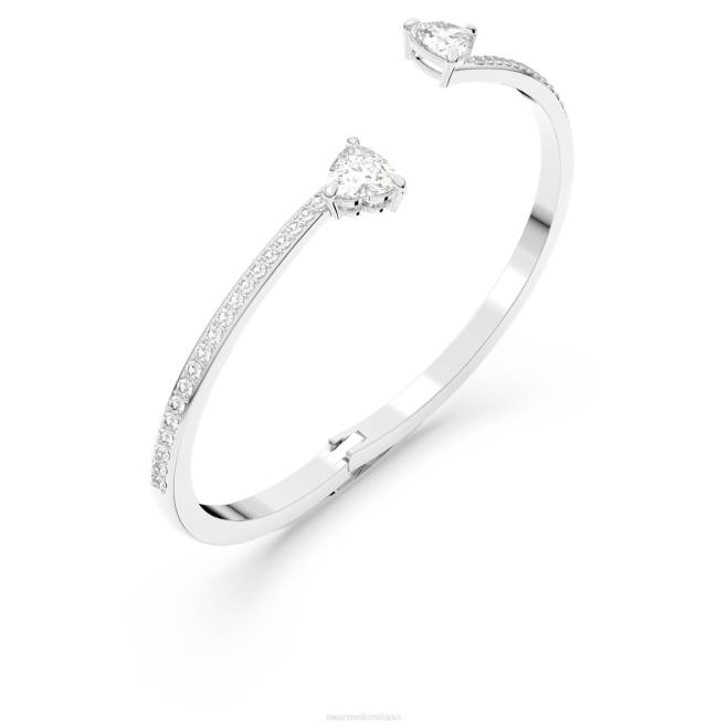 Swarovski DV4B620 gioielleria cuore, bianco, placcato rodio attirare il braccialetto dell'anima