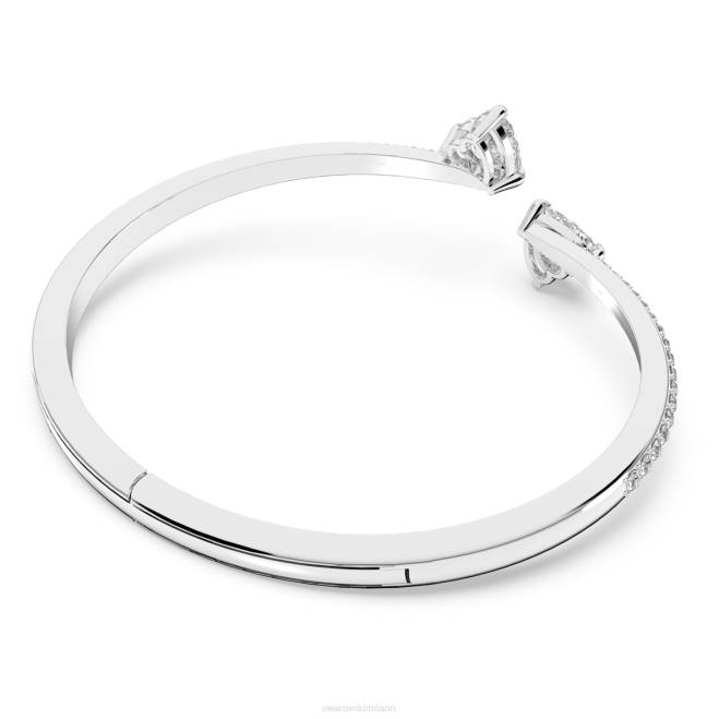 Swarovski DV4B620 gioielleria cuore, bianco, placcato rodio attirare il braccialetto dell'anima