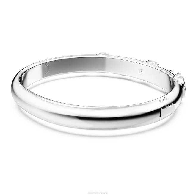 Swarovski DV4B630 gioielleria tagli misti, bianchi, rodiati braccialetto dextera