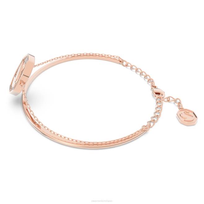 Swarovski DV4B639 gioielleria cigno, bianco, placcato tonalità oro rosa braccialetto Signum