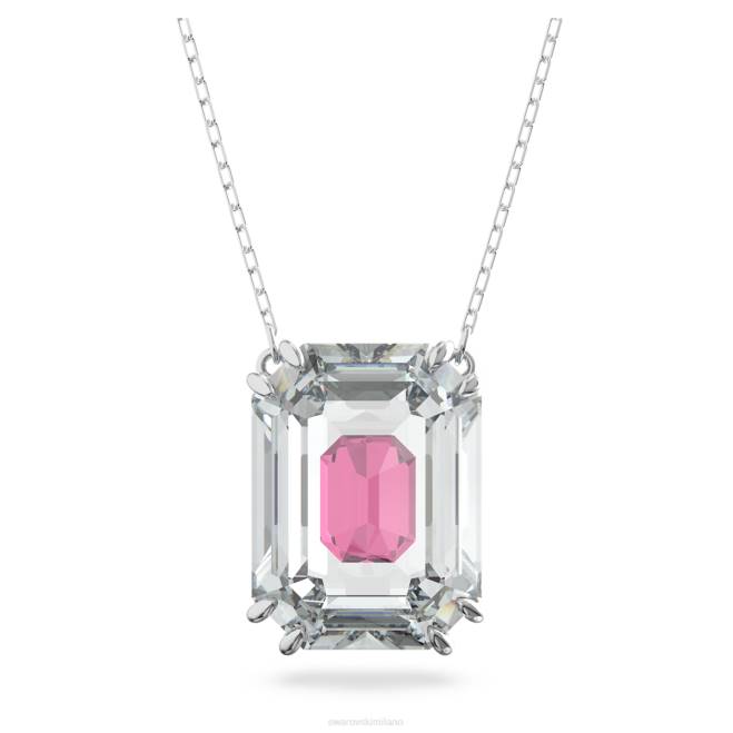 Swarovski DV4B116 gioielleria taglio ottagonale, rosa, placcato rodio collana cromatica