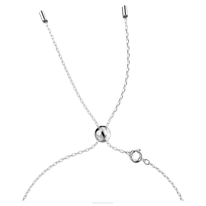 Swarovski DV4B116 gioielleria taglio ottagonale, rosa, placcato rodio collana cromatica