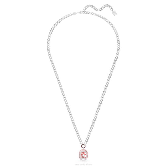 Swarovski DV4B128 gioielleria rosso, rodiato collana alea