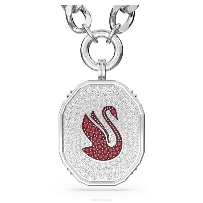 Swarovski DV4B128 gioielleria rosso, rodiato collana alea