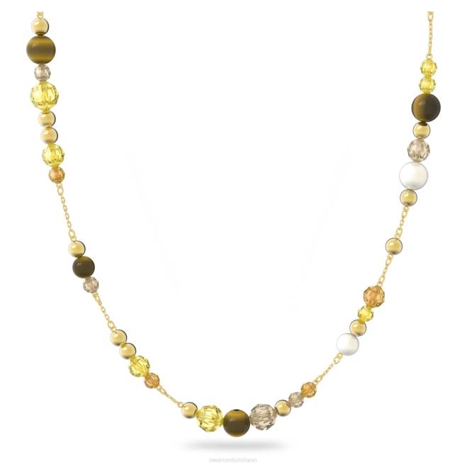 Swarovski DV4B129 gioielleria multicolore, placcato color oro collana somnia