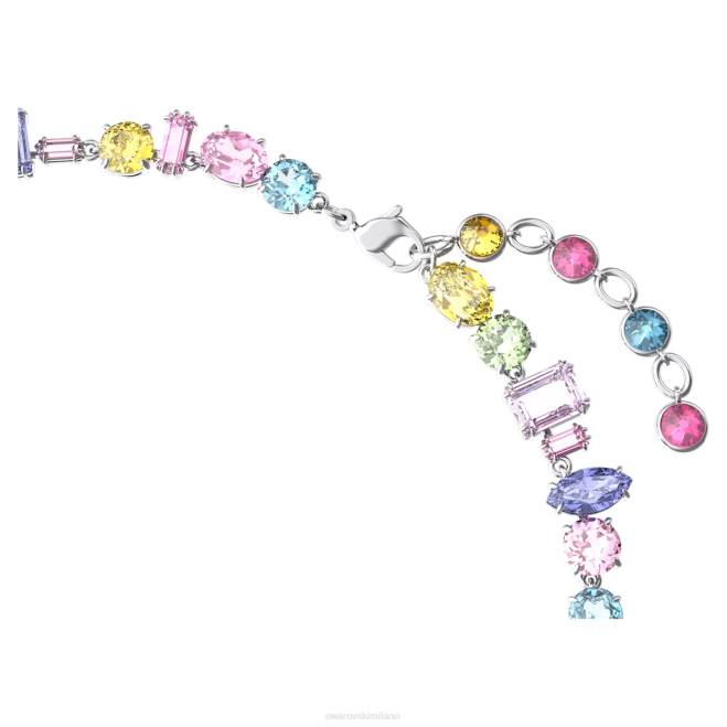 Swarovski DV4B12 gioielleria tagli misti, multicolori, rodiati collana gemma
