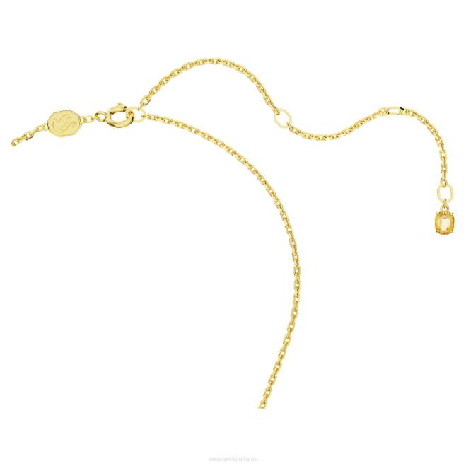 Swarovski DV4B84 gioielleria fiore, giallo, placcato color oro collana fiorita