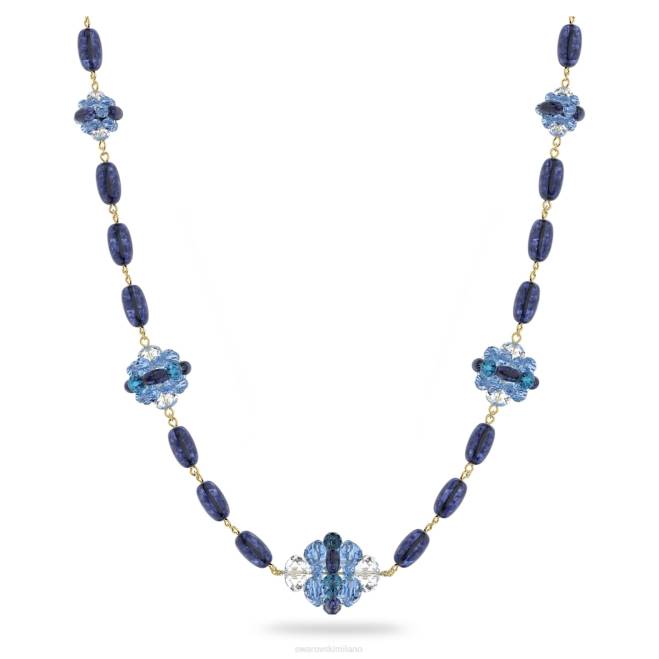 Swarovski DV4B89 gioielleria blu, placcato color oro collana somnia