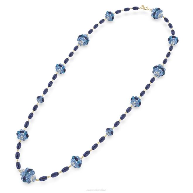Swarovski DV4B89 gioielleria blu, placcato color oro collana somnia