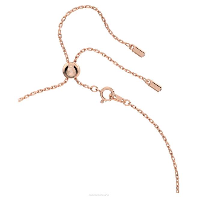 Swarovski DV4B93 gioielleria taglio aquilone, stella, bianco, placcato tonalità oro rosa collana stella y