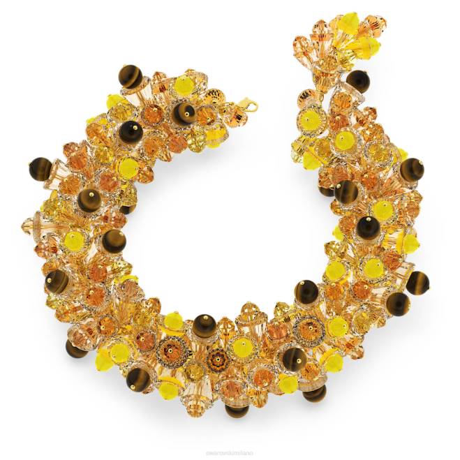 Swarovski DV4B95 gioielleria di tendenza, multicolore, placcato color oro collana somnia