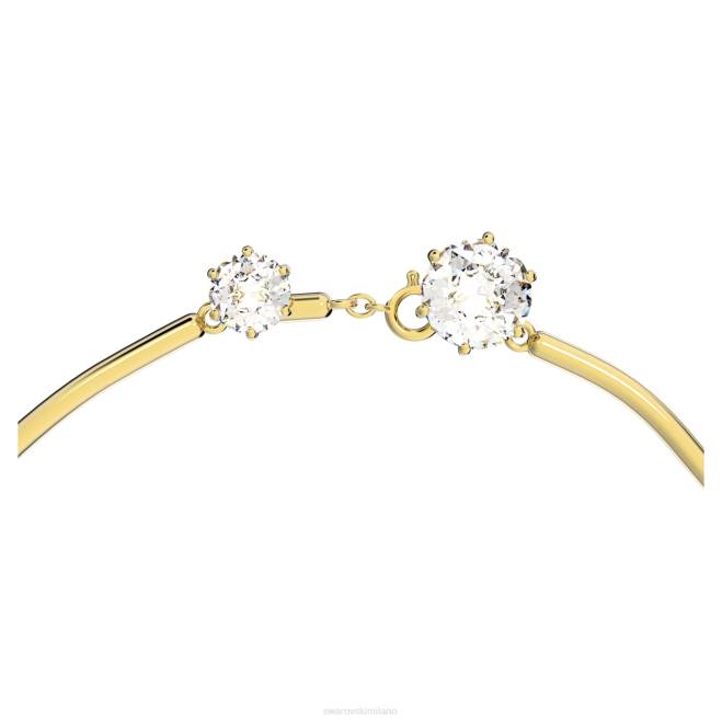 Swarovski DV4B99 gioielleria tagli rotondi misti, bianco, placcato oro collana costellazione