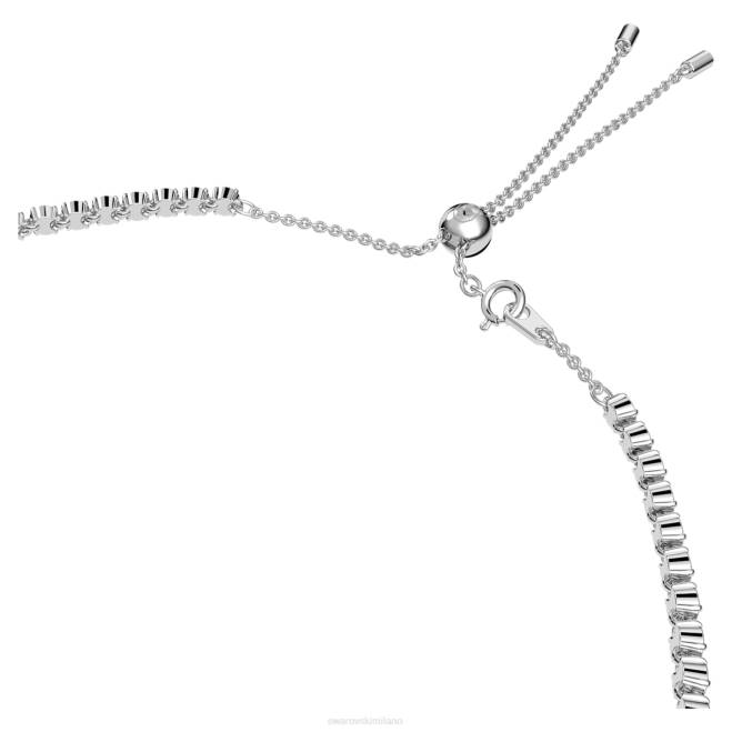 Swarovski DV4B348 gioielleria stella, bianca, placcata rodio girocollo stella