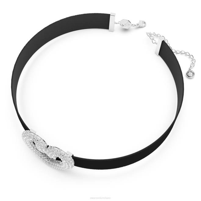 Swarovski DV4B354 gioielleria cuore, bianco, placcato rodio un girocollo