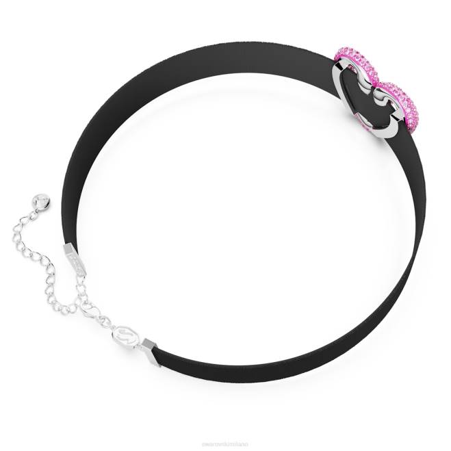 Swarovski DV4B357 gioielleria cuore, rosa, placcato rodio un girocollo