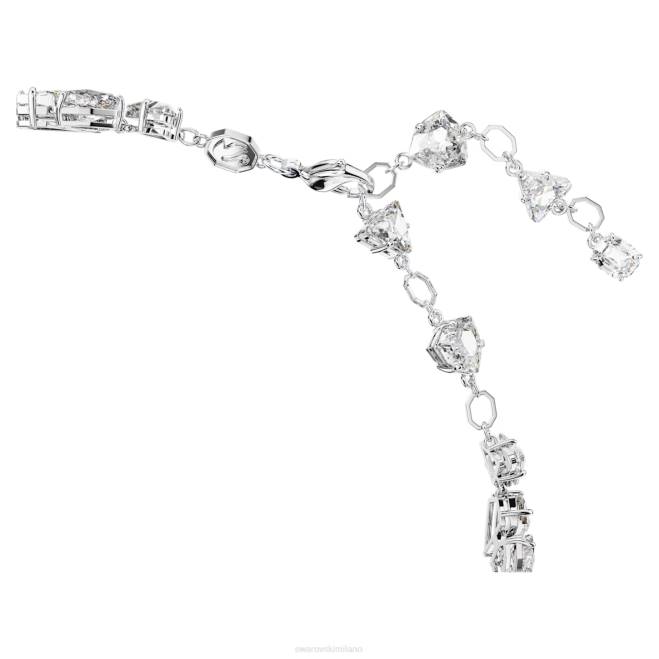 Swarovski DV4B358 gioielleria tagli misti, bianchi, rodiati girocollo mesmera