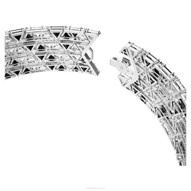 Swarovski DV4B359 gioielleria taglio a triangolo, nero, placcato rodio girocollo di ortice