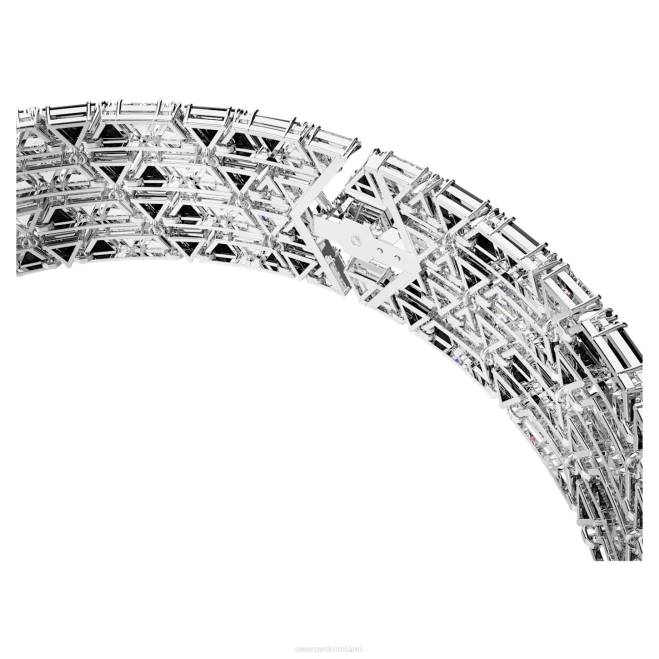 Swarovski DV4B359 gioielleria taglio a triangolo, nero, placcato rodio girocollo di ortice